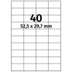 paper labels, 52.5 x 29.7 mm - View Product