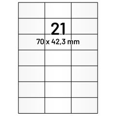 Papier Etiketten, 70 x 42,3 mm - Zum Produkt