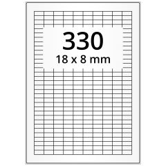polyester labels, white, 18 x 8 mm - View Product