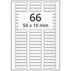 Polyester Etiketten, weiß, 50 x 10 mm - Zum Produkt