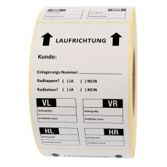 tire labels, paper, 100 x 150 mm - View Product