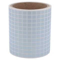 polyester labels, silver, permanent, 6.35 x 6.35 mm - View Product