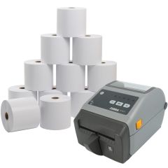 linerless-labelprinter-set, Zebra ZD621d + 12 rolls of linerless labels (102 mm) - View Product