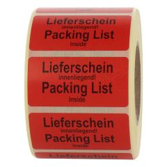 package handling label, paper, 50.8 x 25.4 mm - View Product