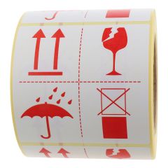 package handling label, paper, 100 x 100 mm - View Product