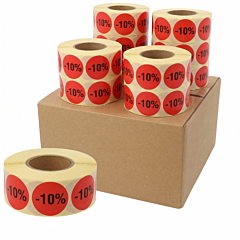 Aktionsetiketten, Papier, Ø 30 mm, 10 Rollen im Karton - Zum Produkt