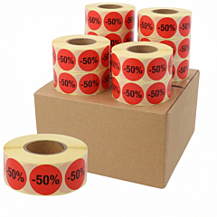 Aktionsetiketten, Papier, Ø 30 mm, 10 Rollen im Karton - Zum Produkt