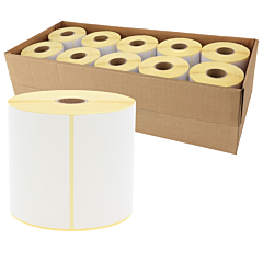 zebra compatible paper labels, 101.6 x 127 mm, 10 rolls per box - View Product
