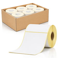 shipping labels, thermal-eco/thermal-top, 101.6 x 152.4 mm, 6 rolls per box - View Product