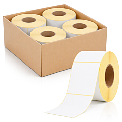 zebra compatible paper labels, 101.6 x 152.4 mm, 4 rolls per box - View Product