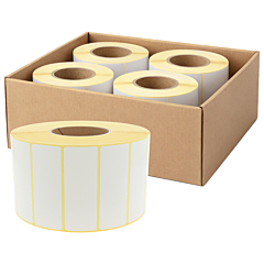 zebra compatible paper labels, 101.6 x 38.1 mm, 4 rolls per box - View Product