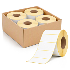 Zebra kompatible Papier Etiketten, 101,6 x 50,8 mm, 4 Rollen im Karton - Zum Produkt