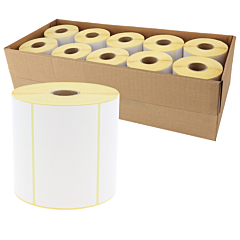 zebra compatible paper labels, 101.6 x 63.5 mm, 10 rolls per box - View Product
