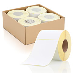 Zebra kompatible Papier Etiketten, 148 x 210 mm, 4 Rollen im Karton - Zum Produkt