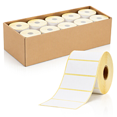 Zebra kompatible Etiketten, Thermo-Eco/Thermo-Top, 50,8 x 25,4 mm, 10 Rollen im Karton - Zum Produkt
