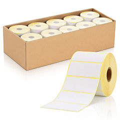 Zebra kompatible Etiketten, Thermo-Eco/Thermo-Top, 50,8 x 25,4 mm, 10 Rollen im Karton - Zum Produkt