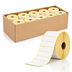 Zebra kompatible Papier Etiketten, 57,15 x 19,05 mm, 10 Rollen im Karton - Zum Produkt