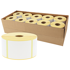 zebra compatible paper labels, 57.15 x 76.2 mm, 10 rolls per box - View Product