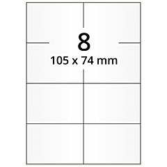 Papier Etiketten, 105 x 74 mm - Zum Produkt