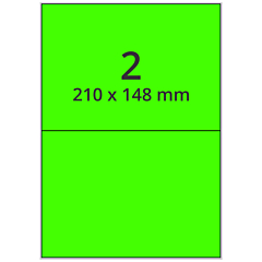 Neon Etiketten, Papier, leuchtgrün, 210 x 148 mm - Zum Produkt