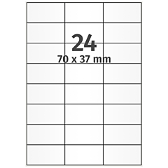 polyester labels, transparent, 70 x 37 mm - View Product