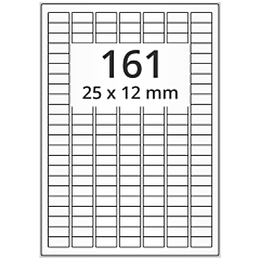 paper labels, 25 x 12 mm - View Product
