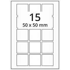 paper labels, 50 x 50 mm - View Product