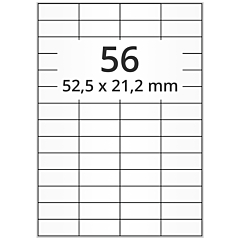 paper labels, 52.5 x 21.2 mm - View Product