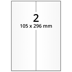 paper labels, 105 x 296 mm - View Product