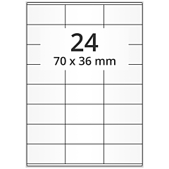 paper labels with special adhesive, 70 x 36 mm - View Product