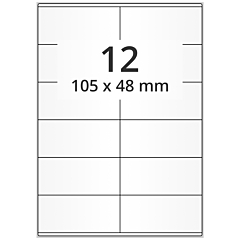 paper labels with special adhesive, 105 x 48 mm - View Product
