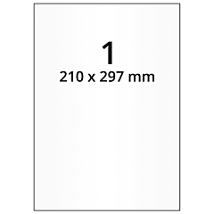 Polyester Etiketten, transparent, 210 x 297 mm - Zum Produkt