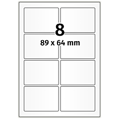 high gloss inkjet labels, 88.9 x 63.5 mm - View Product