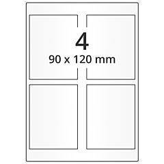 high gloss inkjet labels, 90 x 120 mm - View Product