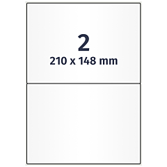 polyethylene foil labels, white, 210 x 148 mm - View Product
