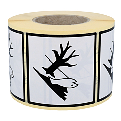 dangerous goods labels, environmentally hazardous, 100 x 100 mm - View Product