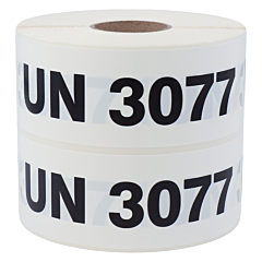 UN labels, UN 3077, polyethylene foil, 150 x 50 mm - View Product
