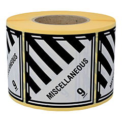 dangerous goods labels, paper, 100 x 100 mm - View Product