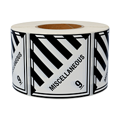 dangerous goods labels, polyethylene foil, 100 x 100 mm - View Product
