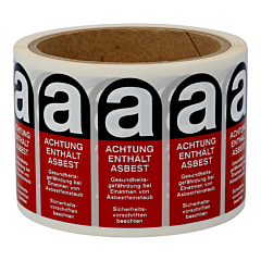 Asbestaufkleber, 60 x 25 mm - Zum Produkt