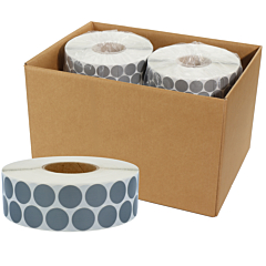 round textile labels (nylon), Ø 30 mm, 10 rolls per box - View Product
