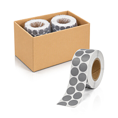 round textile labels (nylon), Ø 30 mm, 10 rolls per box - View Product