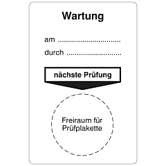 Grundplakette Betriebsmittelprüfung, 76,2 x 50,8 mm - Zum Produkt