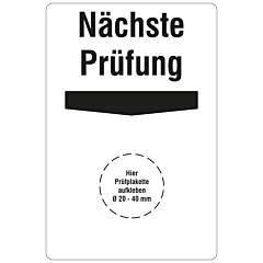 Grundplakette Betriebsmittelprüfung, 76,2 x 50,8 mm - Zum Produkt