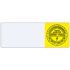 Kabelprüfplakette, 2025-2030, PVC/Vinyl, 25 x 70 mm - Zum Produkt