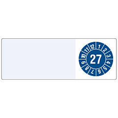 cable inspection label, 2027, polyethylene foil, 25 x 70 mm - View Product