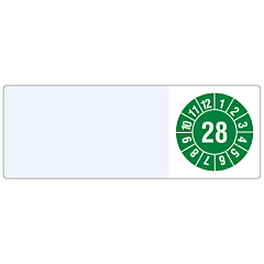 cable inspection label, 2028, polyethylene foil, 25 x 70 mm - View Product
