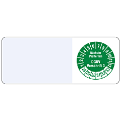 cable inspection label, 2028-2033, polyethylene foil, 20 x 50 mm - View Product