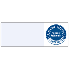 cable inspection label, 2027-2032, polyethylene foil, 25 x 70 mm - View Product