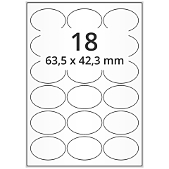 paper labels, 63.5 x 42.3 mm - View Product